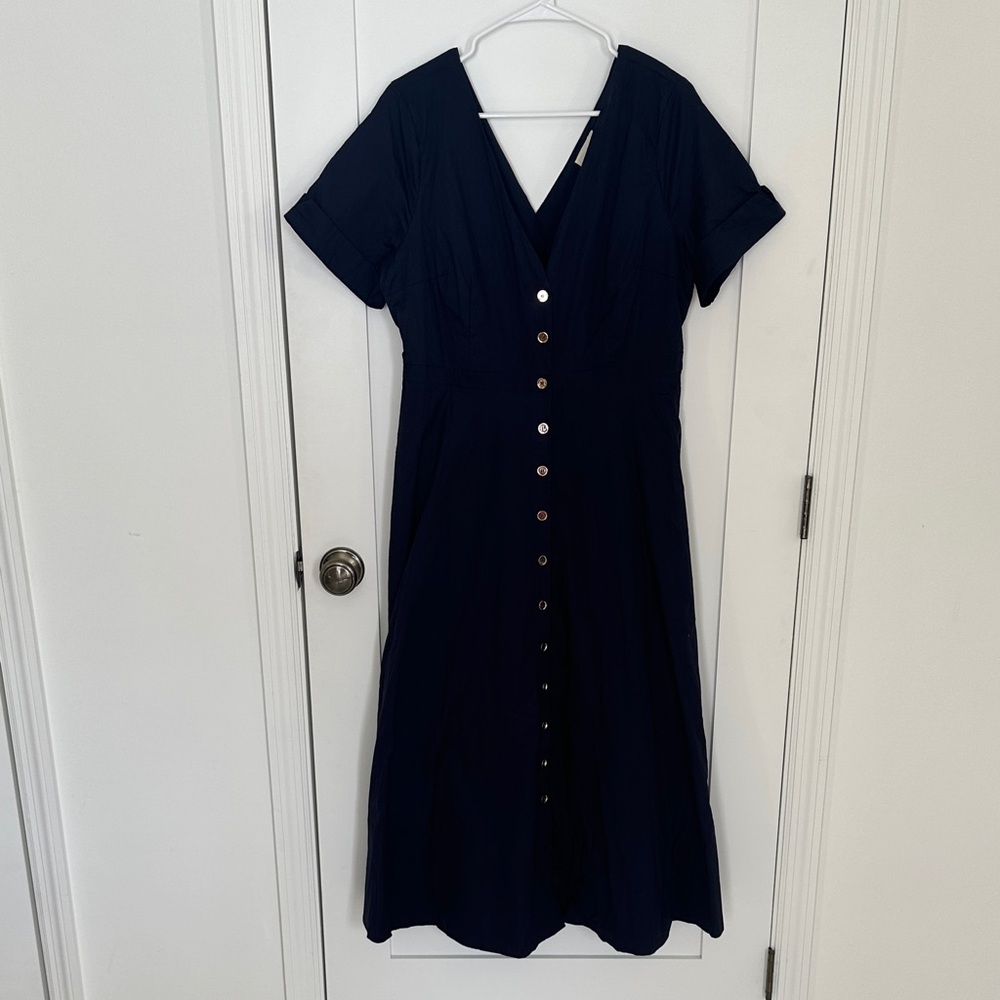 Tuckernuck Navy Kate Maxi Dress